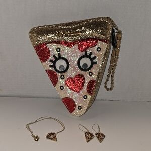 Betsey Johnson Betsey Johnson Say Cheese Pizza Slice Wristlet.